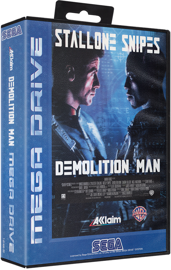 Demolition Man 3D box render