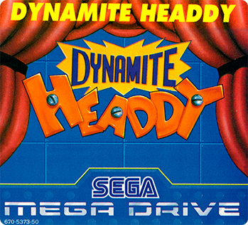 Dynamite Headdy — cart label