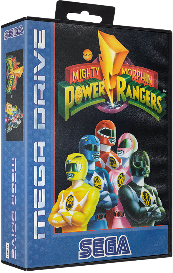 Mighty Morphin Power Rangers 3D box render