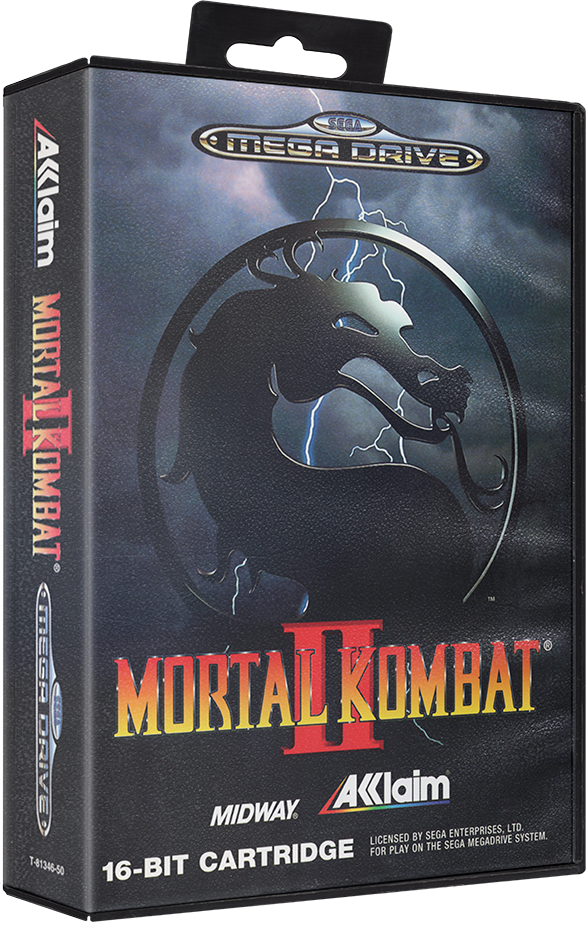 Mortal Kombat II 3D box render