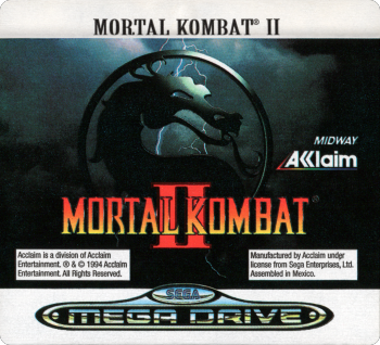 Mortal Kombat II — cart label