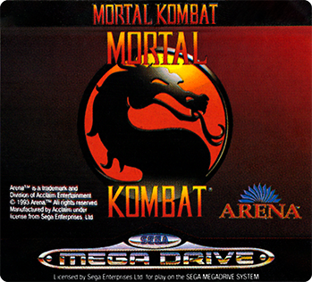Mortal Kombat — cart label