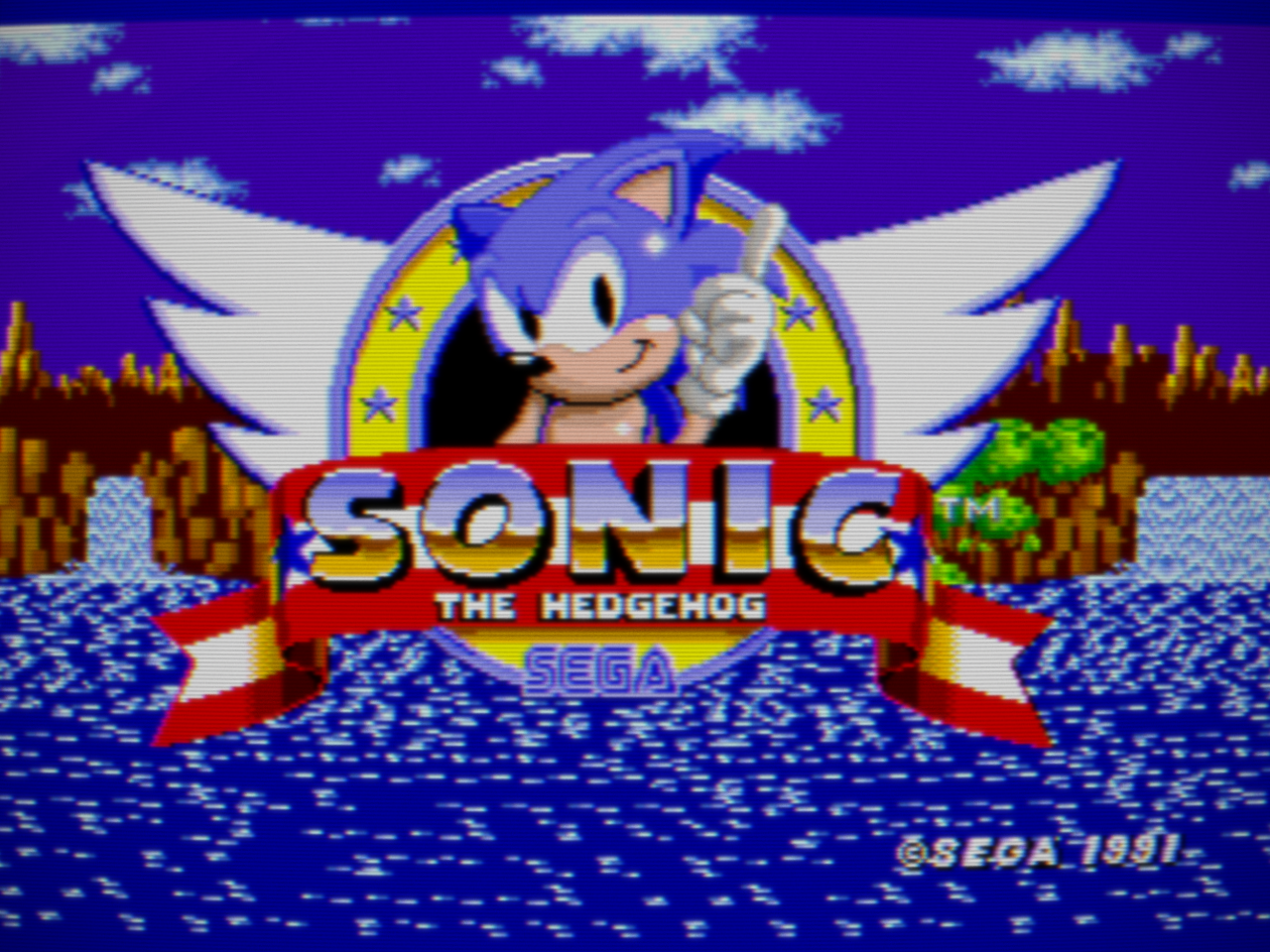 Sonic the Hedgehog title screen