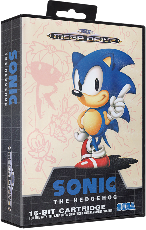 Sonic the Hedgehog 3D box render