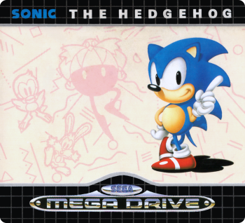 Sonic the Hedgehog — cart label